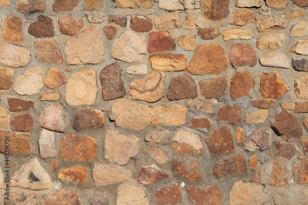 Fototapeta texture background stones rustic house wall