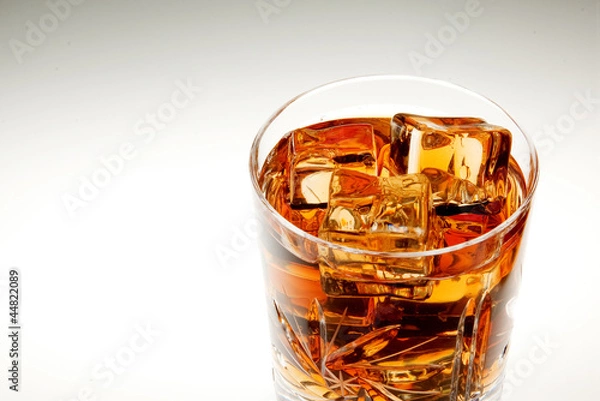 Fototapeta Whiskey with ice