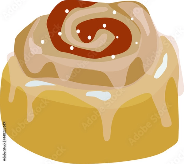 Obraz chocolate cake with cream