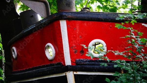 Obraz Rote schiffswand