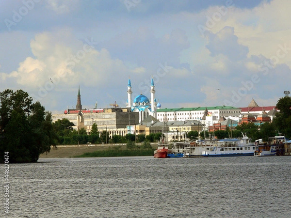 Obraz Fluß und Stadt