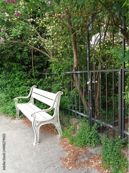 Obraz Bench in the garden.