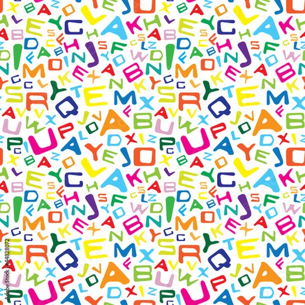 Fototapeta Colorful letters