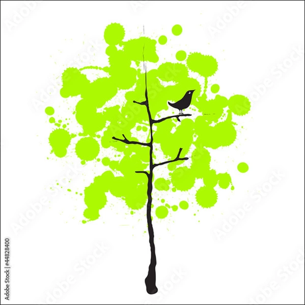 Fototapeta Bird and trees