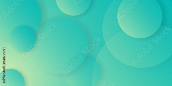 Fototapeta green abstract background elegant circle shape