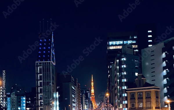 Fototapeta 夜景タワー