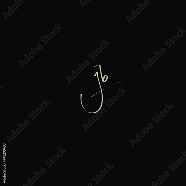 Obraz Jb handwritten logo for identity