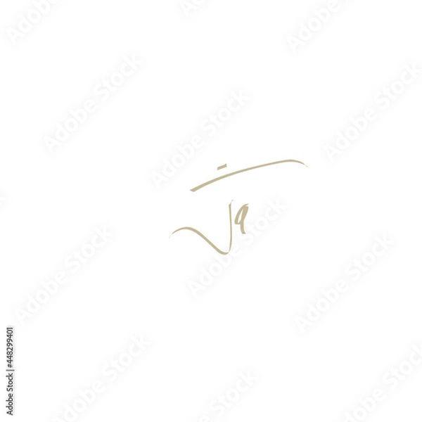 Obraz Ja handwritten logo for identity
