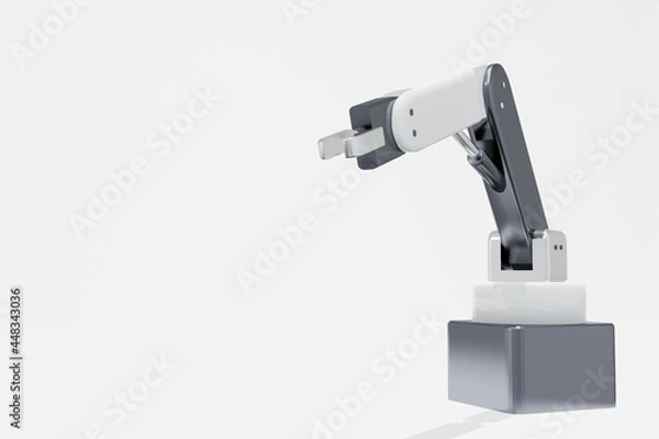 Obraz technology Industrial 4.0 concept animation of Robotic arm 3D rendering