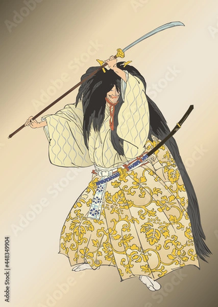 Obraz 能　月岡耕漁　能楽百番「船弁慶」