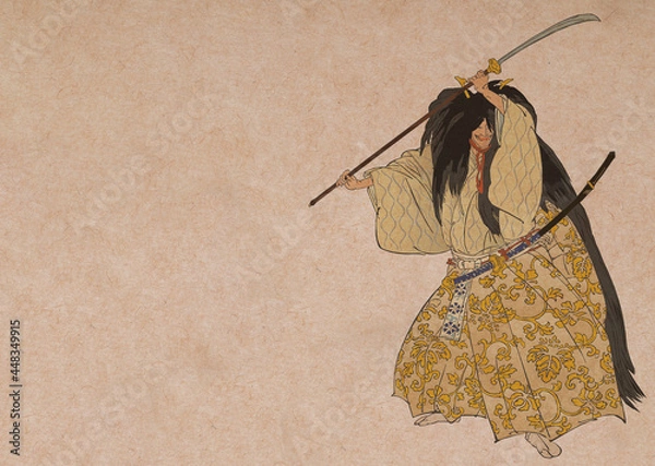 Obraz 能　月岡耕漁　能楽百番「船弁慶」