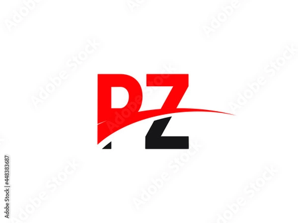 Fototapeta PZ Letter Initial Logo Design Template