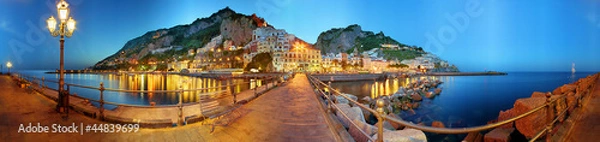 Obraz Amalfi 360 stopni, noc