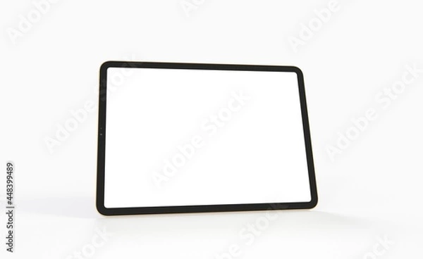 Fototapeta Tablet 3d computer with blank screen