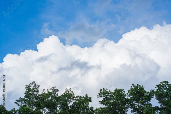 Obraz Bright blue clouds on a clear day