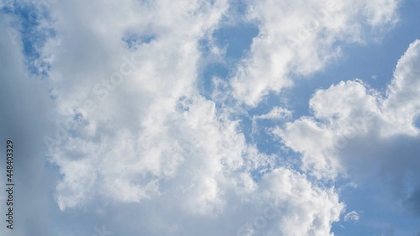 Obraz Bright blue clouds on a clear day