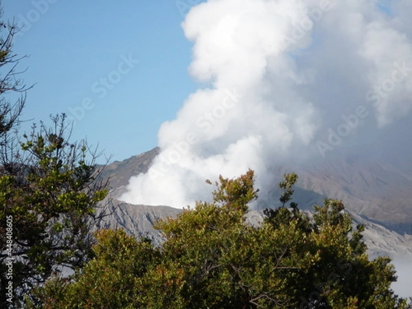 Obraz volcano in the clouds