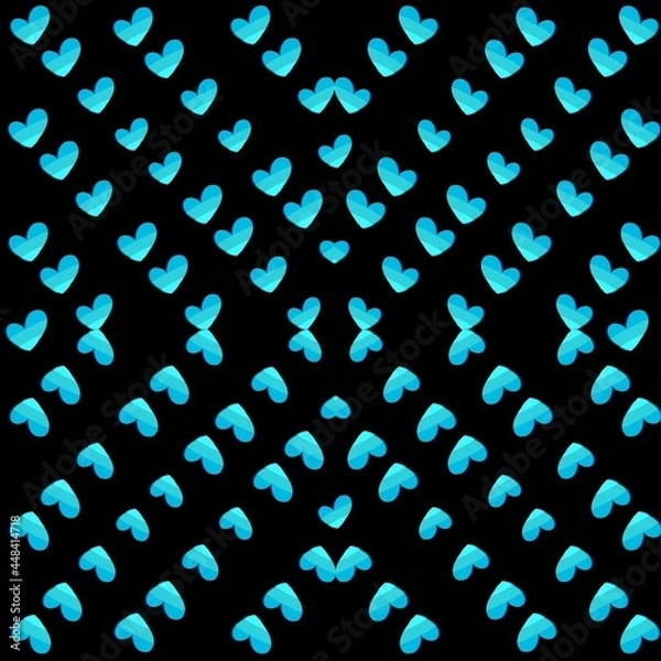 Obraz abstract blue background with mini heart