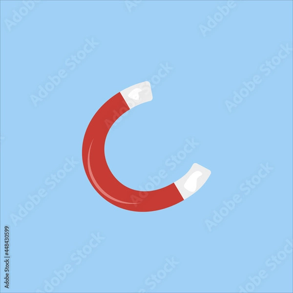 Obraz image of magnet emblems, icon, vector illustration