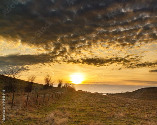 Obraz sunset in the mountains