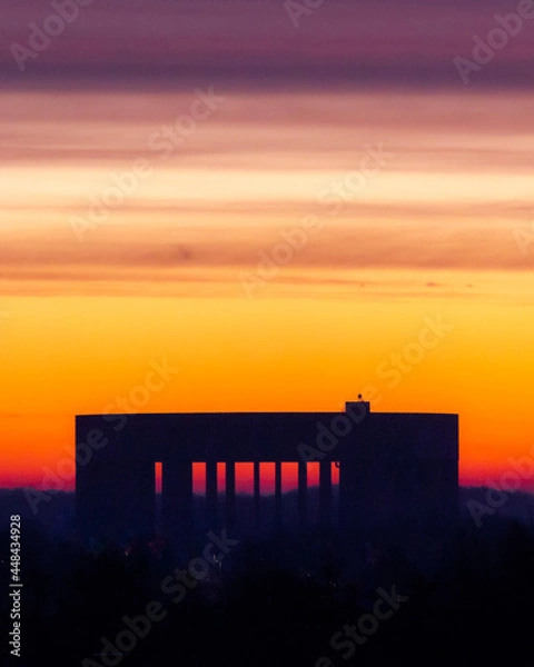 Obraz sunset over the city