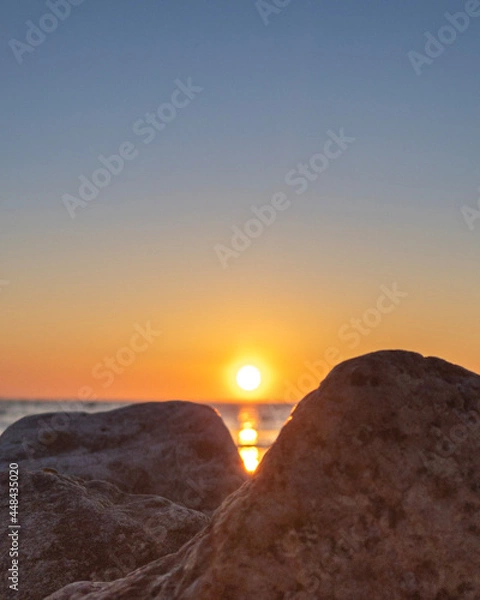 Obraz sunset in the mountains