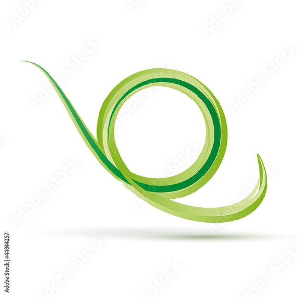 Obraz Vector green Wave background