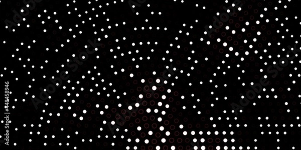 Fototapeta Dark Orange vector layout with circle shapes.