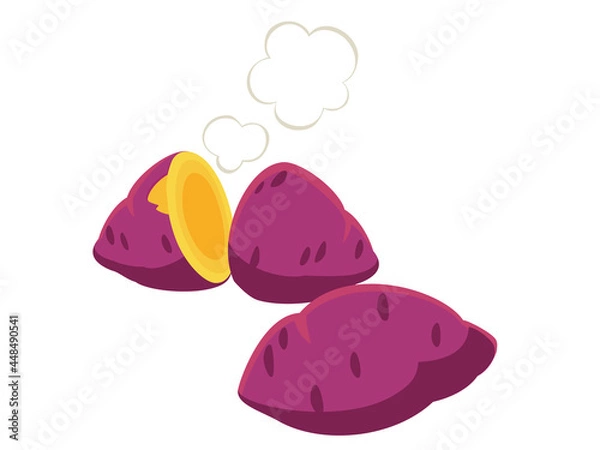 Obraz 焼き芋　芋　食欲の秋　アイコン　/イラスト素材