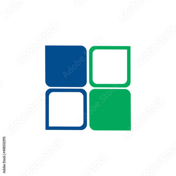 Fototapeta set of buttons with reflection