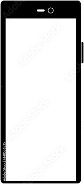 Fototapeta 便利なスマートフォンの素材「ブラック」