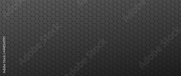 Fototapeta Gradient convex hexagons background