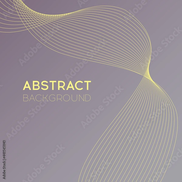 Fototapeta Abstract Modern Grey Background with Yellow Line Elements