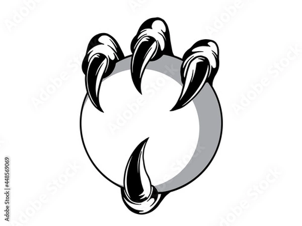 Obraz Eagle, bird or monster claw or talons holding