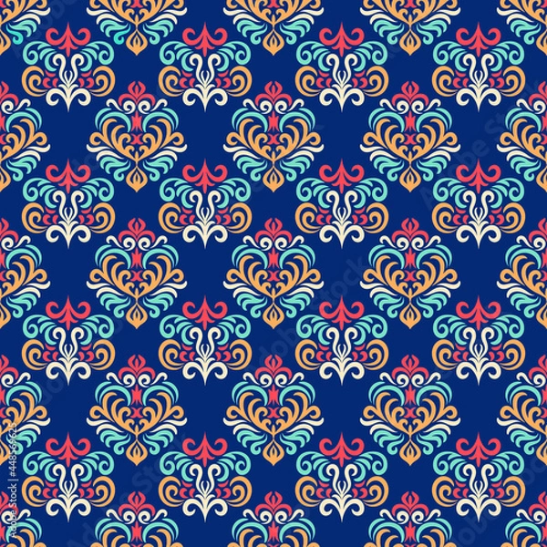Fototapeta Oriental Damask Seamless Pattern Ornament