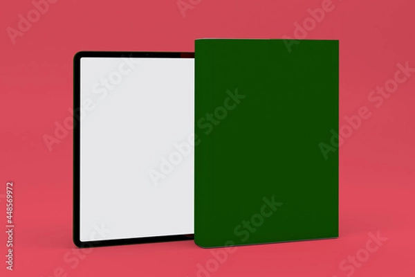 Fototapeta Tablet & Book