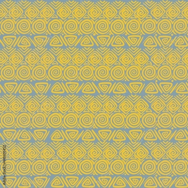 Obraz pattern yellow and gray 