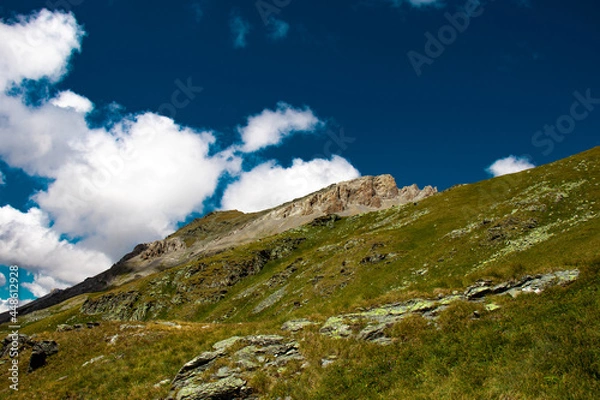 Obraz mountain landscape with clouds