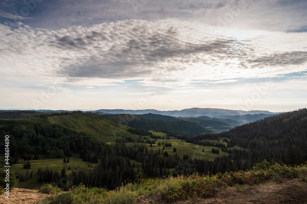 Fototapeta landscape with clouds