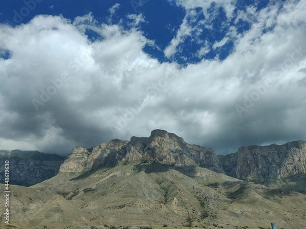 Fototapeta clouds over the mountains