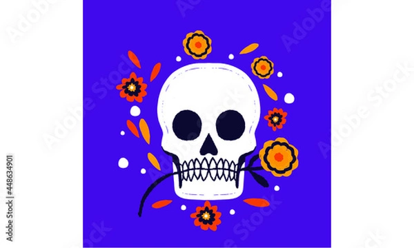 Obraz Flower Skull 1