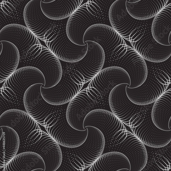 Fototapeta Abstract dotted seamless background. Noise structure with dots