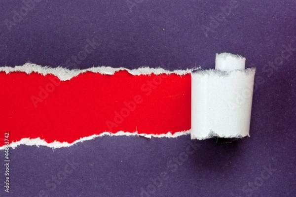Obraz aufgerissenes papier