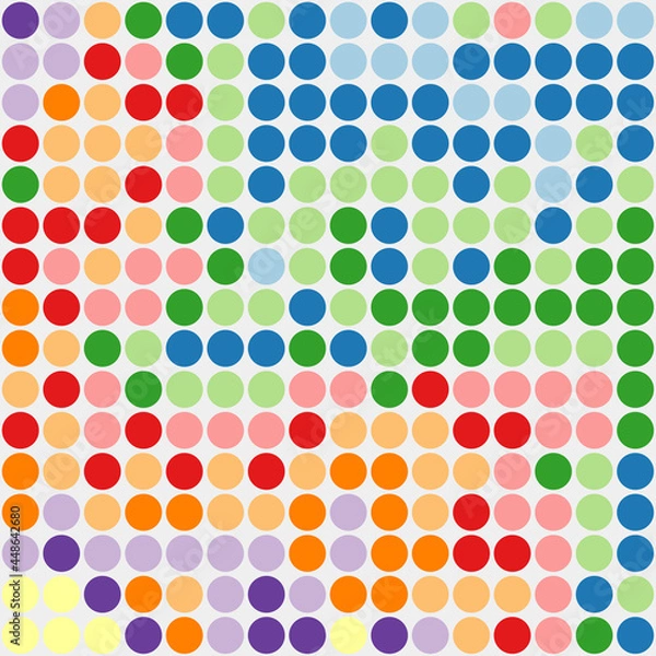 Fototapeta Color Pixels Cloud Abstract Computational Generative Art background illustration