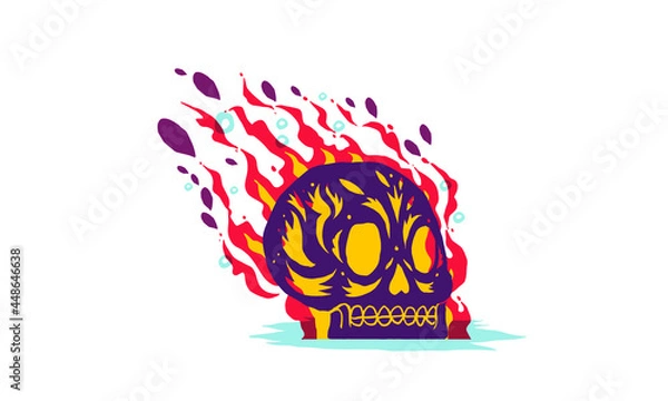 Obraz Fire Skull