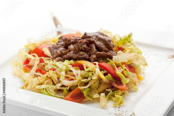 Obraz Salad with Meat