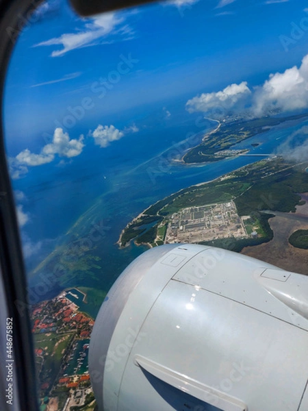 Obraz view from airplane window
