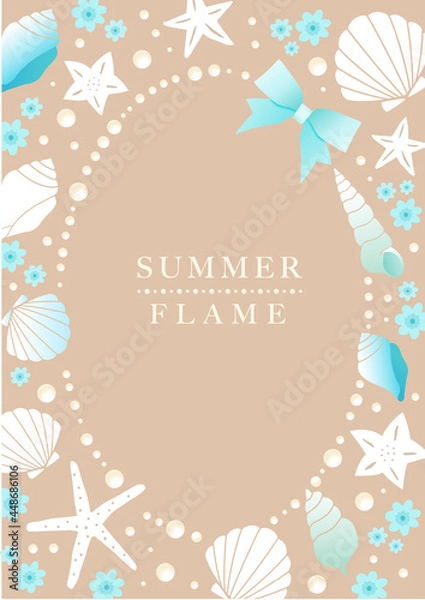 Fototapeta リゾート風のリース素材