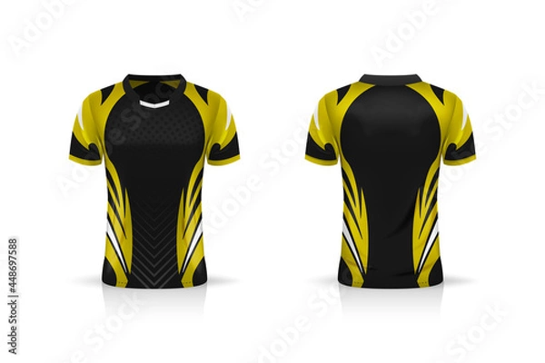 Obraz Specification Soccer Sport , Esport Gaming T Shirt Jersey template. mock up uniform . Vector Illustration design