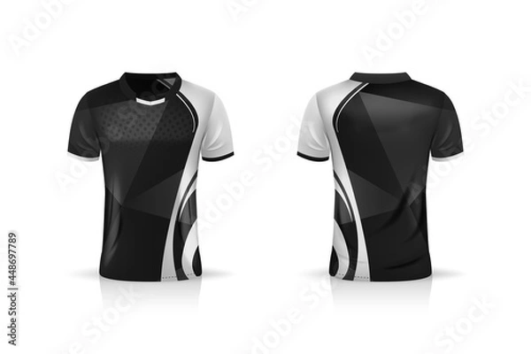 Obraz Specification Soccer Sport , Esport Gaming T Shirt Jersey template. mock up uniform . Vector Illustration design